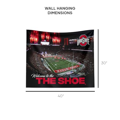 NORTHWEST NCAA Ohio State Buckeyes Wall Hanging Tapestry, 34" x 40", The Shoe