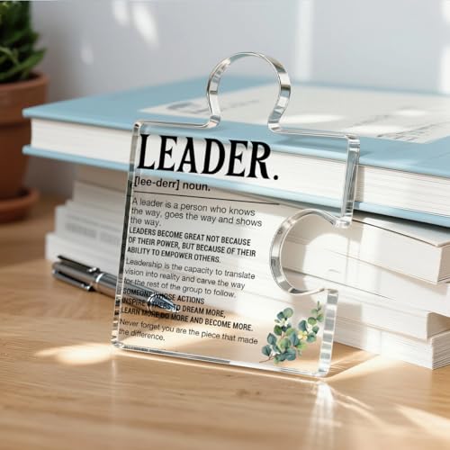 Leadership Gifts for Boss's Day - Acrylic Puzzle Piece Plaque