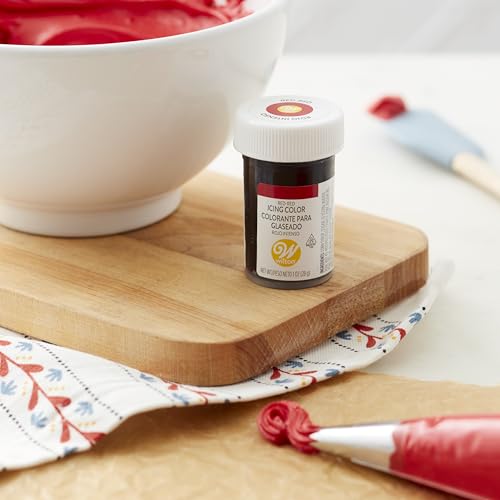 Wilton Burgundy Gel Food Coloring - 1 oz Concentrated Dye for Icing
