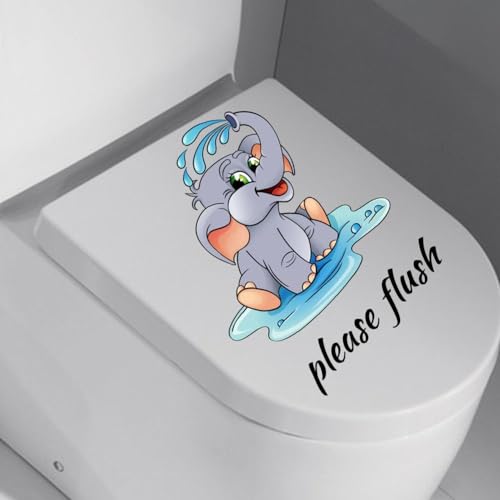 Funny Toilet Stickers Decals - Waterproof Bathroom Wall Art