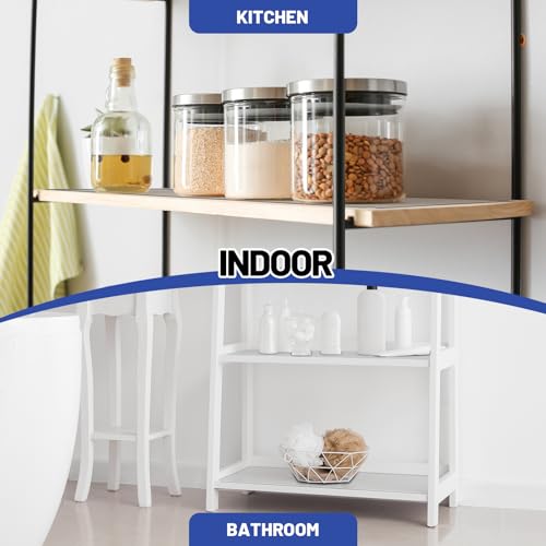 Sliner 4 Pcs Waterproof Plastic Shelf Liners for 11.8 x 16.6 Inch Wire Shelves, Clear