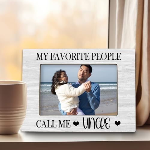 Wooden 4x6 Picture Frame - Perfect Gift for Uncle