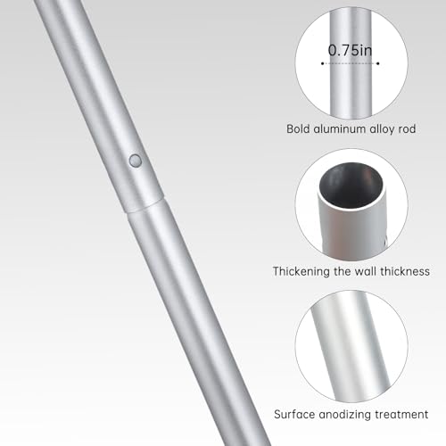 KIMIFACA Extra Long Detachable Mop Handle Compatible with Swiffer Mops