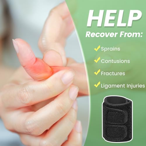 2PCS Finger Splints, Finger Sleeves Finger Buddy Straps for Arthritis, Triggger Finger Support, Finger Brace for Sport, Basketball, Tennis, Volleyball