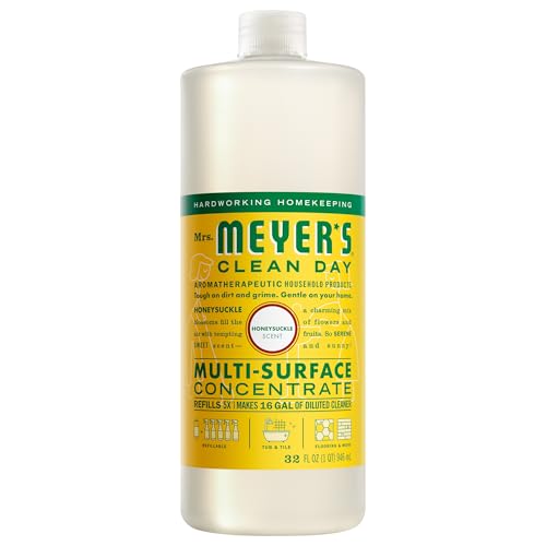 Mrs. Meyer's Multi-Surface Everyday Concentrate, Honeysuckle, 32 Fl Oz
