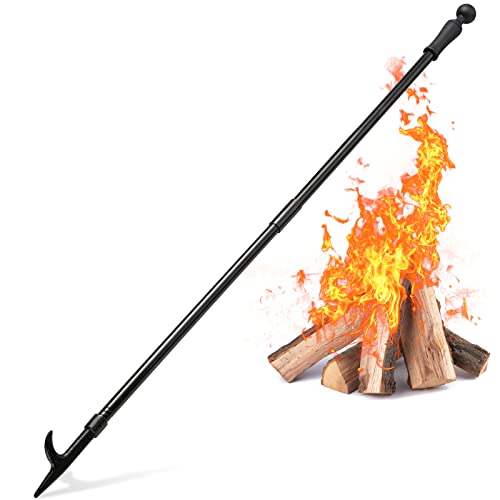 BeBecome 31-Inch Heavy-Duty Fire Poker for Fire Pit, Camping & Fireplace