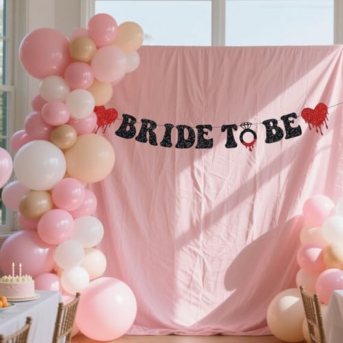 Gothic Bride To Be Banner for Halloween Weddings & Parties
