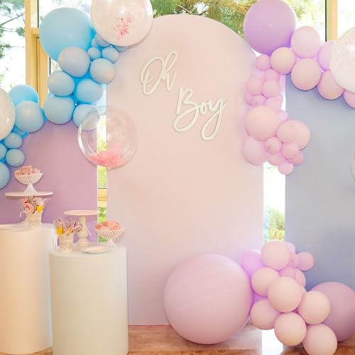 JTRF Oh Boy Wooden Sign for Baby Shower & First Birthday Decor - Natural Wood, Laser-Cut, DIY Paintable Wall Sign