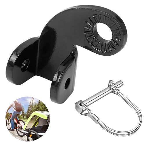 12.2 MM Bike Trailer Hitch, Steel Hitch for Burley Bike Trailer for Kids, Coupler Attachment for Burley Bee Bicycle Trailers and Old Models Work with Disc Brake