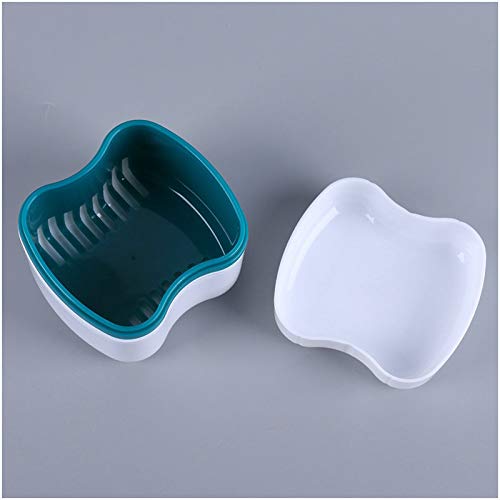 LOVEWEE Denture Case with Rinsing Basket and Retainer Cleaning Box