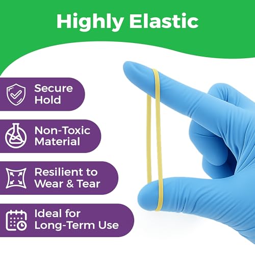 Prairie Horse Supply Orthodontic Rubber Bands 1/4 Inch Medium Neon 100 Pack with Placer