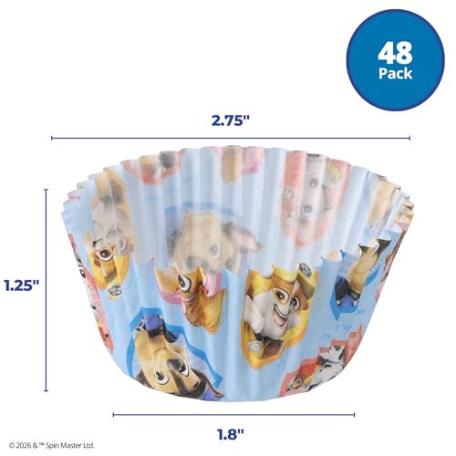 PAW Patrol Baking Cups - 48 Pack Greaseproof Cupcake Liners