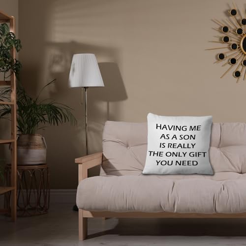 JINYO 18x18 Flannel Decorative Pillow Cover – Perfect Gift for Parents