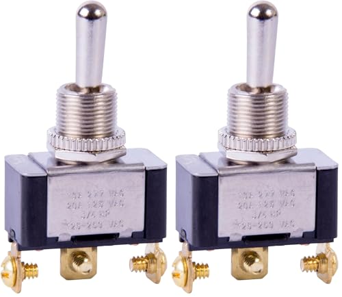 Gardner Bender Heavy Duty Electrical Toggle Switch SPDT ON-Off-ON 20A 125V (Pack of 2)