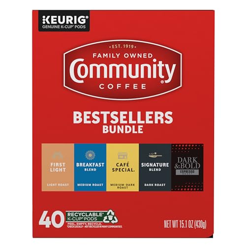 Community Coffee Bestsellers Variety Pack - 40 K-Cup® Pods
