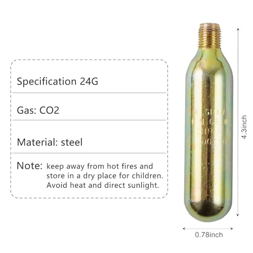 24 Gram CO2 Cartridge Life Jacket Rearming Kit, Auto/Manual PFD, Metal Cartridge for Life Jacket CO2 Cartridges.