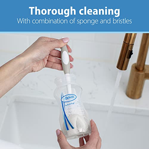 Dr. Brown's Reusable Baby Bottle Cleaning Brush with Suction Cup, 2-Pack