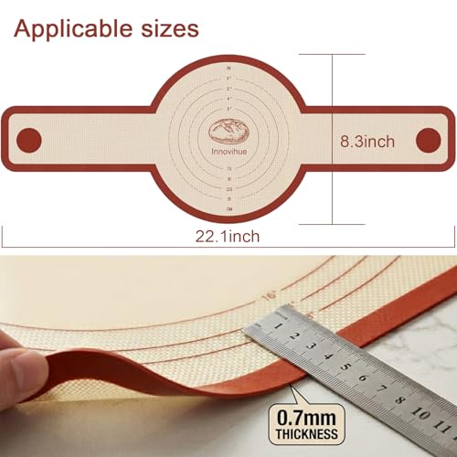 Innovihue Silicone Bread Sling for Round Dutch Ovens, 2-Pack Sourdough Mat