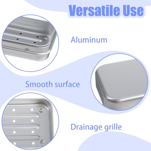 2-Pack Stainless Steel Travel Soap Cases with Draining Layer