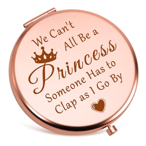 Funny Inspirational Compact Mirror Gift for Women, Friends, and Coworkers