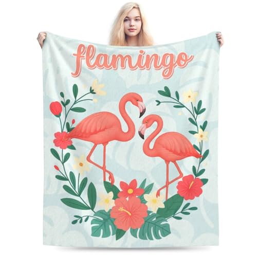Nexlyth Flamingo Throw Blanket - Super Soft Fleece 50"x40"