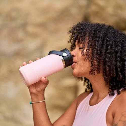 Hydro Flask Small Trillium Pink Bottle Boot - Silicone Water Bottle Protector
