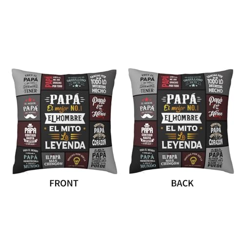 Papá Throw Pillow Cover 18x18 - Decorative Father's Day Gift for Dad