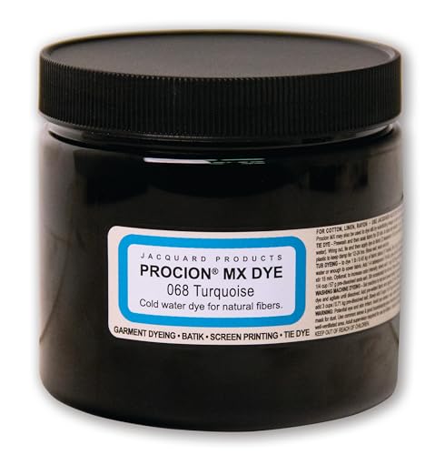 Turquoise Jacquard Procion Tie Dye Powder - 8oz for Fabric Dyeing