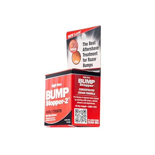 Bump Stopper 2 Double Strength Ingrown Hair & Razor Bump Treatment Cream 0.5 oz