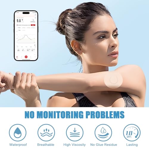 20 Pack Over Patches Waterproof for Dexcom G7,Compatible with for CGM Sensors | Center Without Glue Full Coverage,Latex-Free, Hypoallergenic, Easy Removal,No Residue | Lasts Over 10 Days(Tan, 3.15)