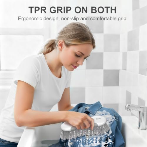 SetSail Heavy Duty Scrub Brush - 2 Pack, Gray Non-Slip Kitchen Brush