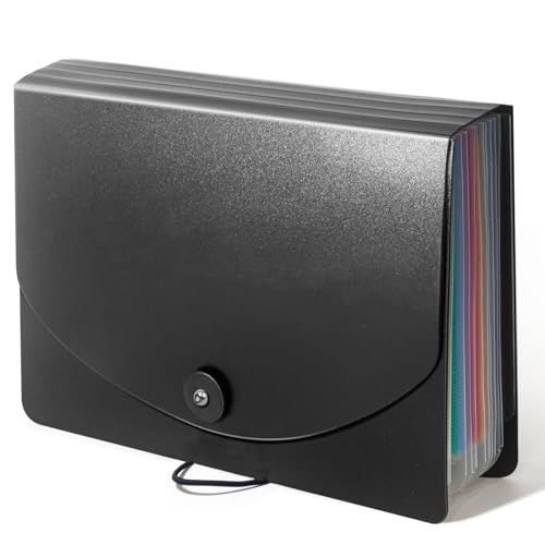 Vowcarol Greeting Card Organizer - Expandable Storage Box with 13 Pockets