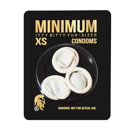 Minimum Extra Small Condoms - Hilarious Gag Gift for Parties