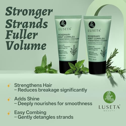 Luseta Rosemary Mint Travel Shampoo and Conditioner Set - 2 x 1.01 oz