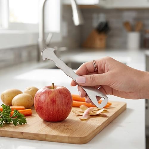 Jeffdad 4-Piece Stainless Steel Citrus Peeler Set with Ergonomic Grip