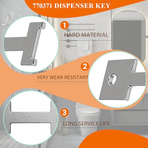 Toilet Paper Dispenser Key 770371 for Kimberly Clark & Sysco
