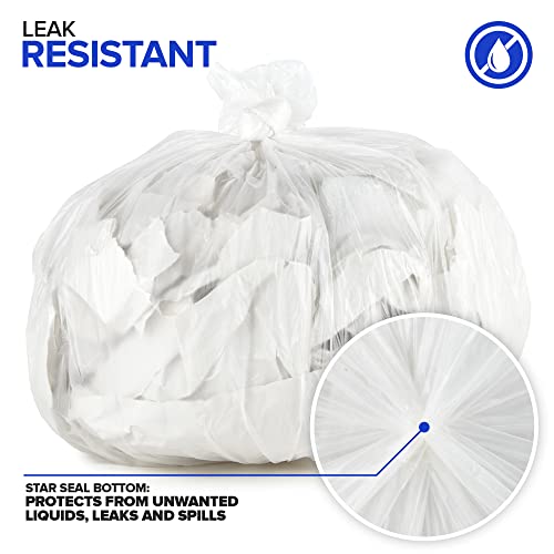 Stock Your Home Clear 2 Gallon Trash Bags - 200 Pack, Leak Proof