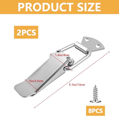 HOWDIA 2-Pack Modular Couch Connectors 5.1 Inch Stainless Steel Sofa Brackets for Sectional Sofas