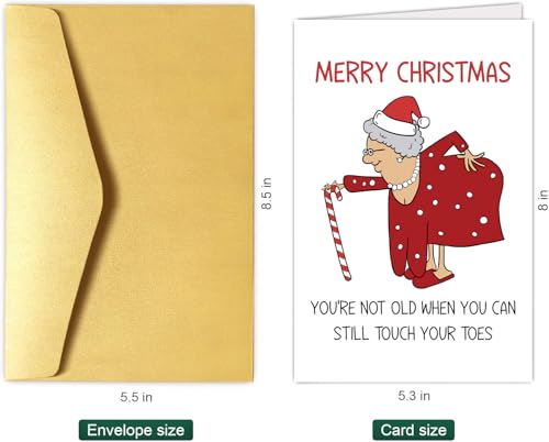 Funny Christmas Card for Women - Humorous Holiday Greeting