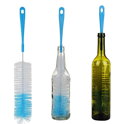 ALINK Blue 16-Inch Long Bottle Cleaning Brush for Narrow Neck Bottles