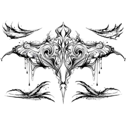JIANG Dragon Temporary Tattoos for Women Adults - Waterproof Long Lasting Fake Body Art Stickers