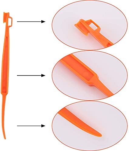 LUTER Plastic Orange Peeler Set Citrus Fruit Cutter Kitchen Gadget 8pcs