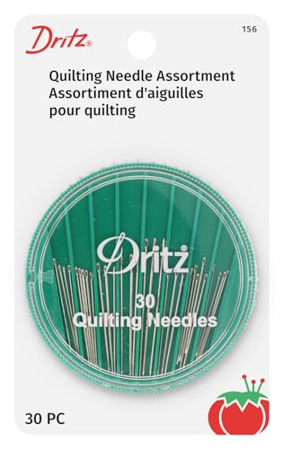 Dritz 156 Compact Hand Needle Set for Quilting - 30 Assorted Sizes