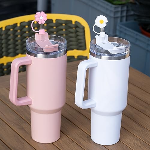 Silicone Straw Covers for Stanley Cups - 4 Pack Dustproof Topper