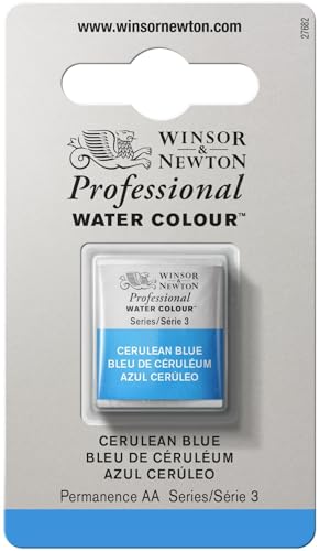 Winsor & Newton Professional Watercolor Half Pan - Cerulean Blue