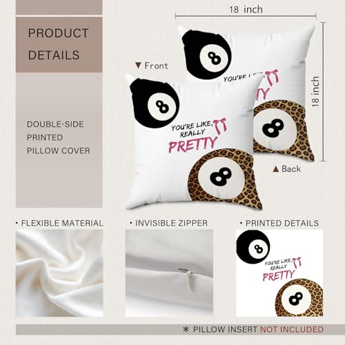 Trendy Cheetah Print 18x18 Pillow Cover with Pink Bow