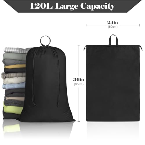 120L Extra Large Laundry Bag with Handles - Heavy-Duty Nylon