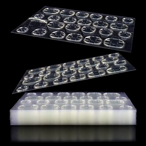 Allstarry 288pcs Adhesive Nail Jelly Tabs Waterproof Double-Sided Glue Stickers