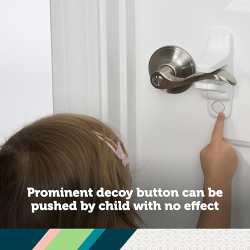 Safety 1st OutSmart Child Proof Lever Lock - White, 1 Pack