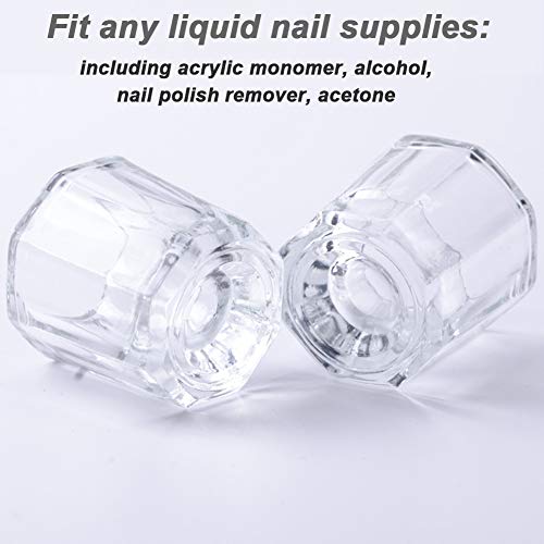 Glass Dappen Dish for Acrylic Nails & Monomer - 2 Pcs